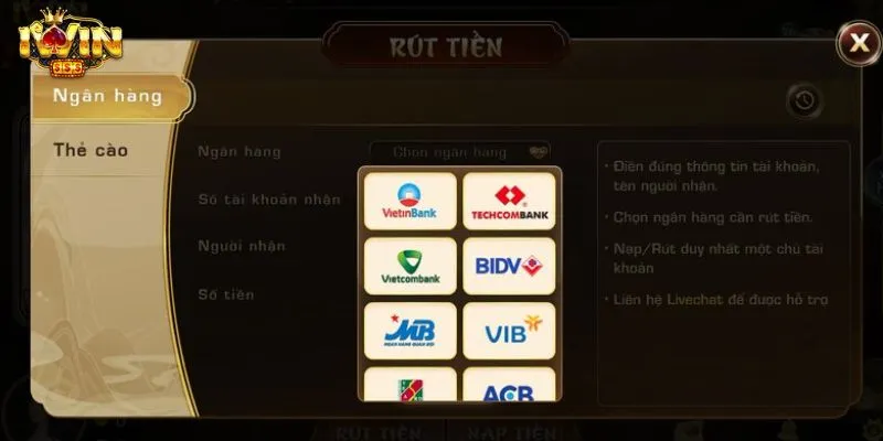 Tìm hiểu hướng dẫn rút tiền IWIN an toàn chỉ trong 1 phút